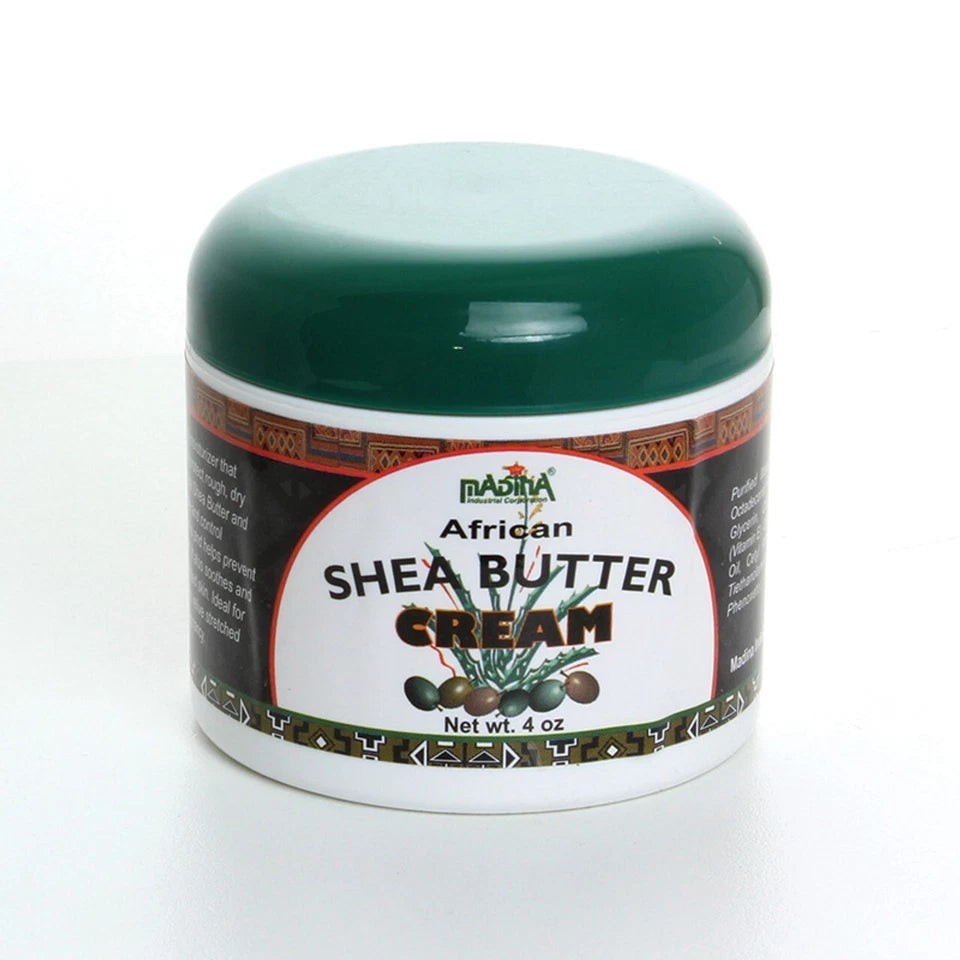 Madina, African, Shea Butter, Moisturizer Cream For Face & Body - With Vitamin E