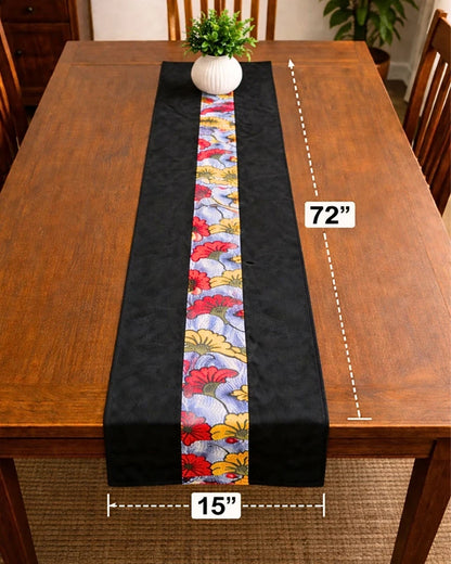 Ankara Print Set of 1 Table Runner & 4 Placemats, Home Dining Table Decor Set