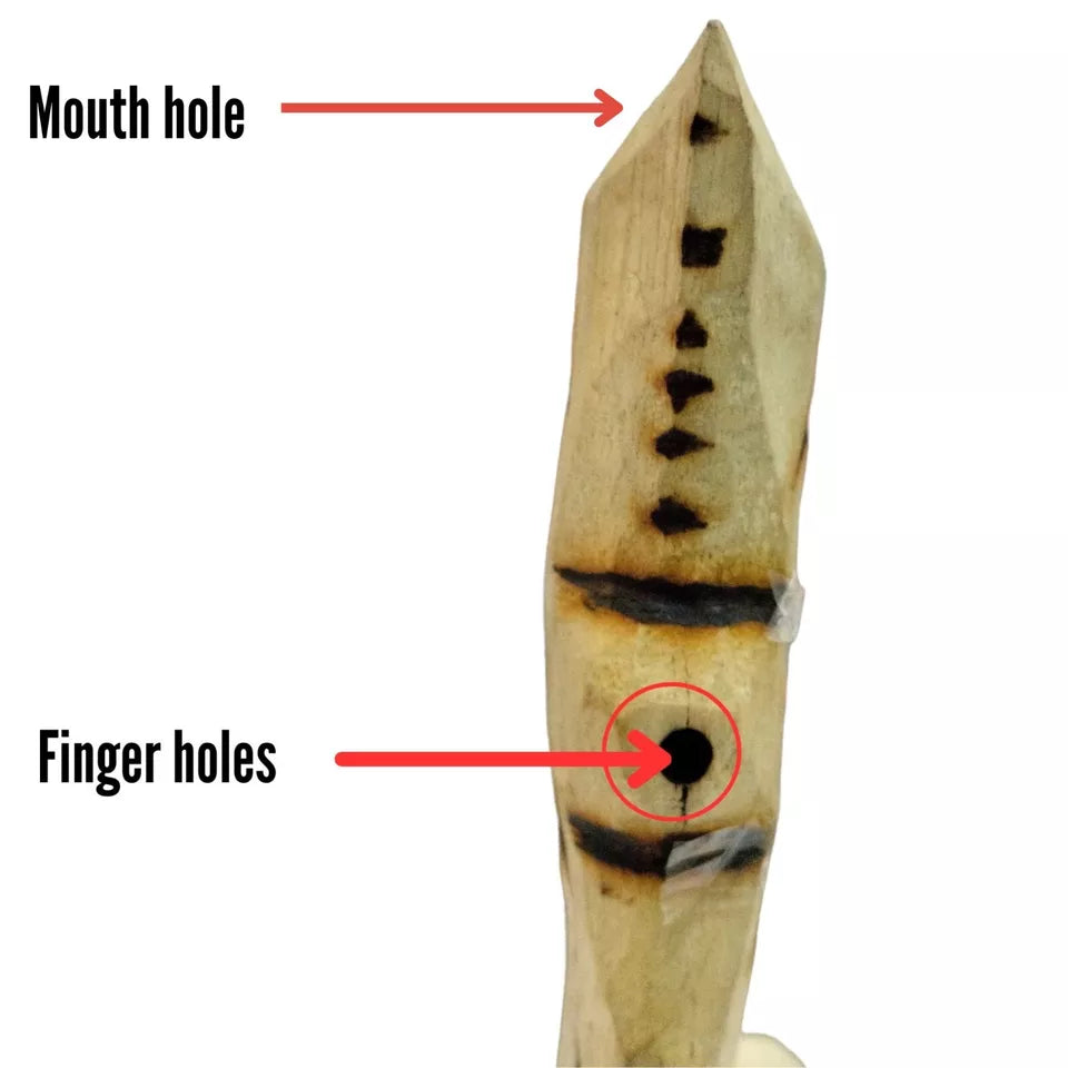 Traditional Flute, African Musical Instrument #2 Igbo Wooden Oja