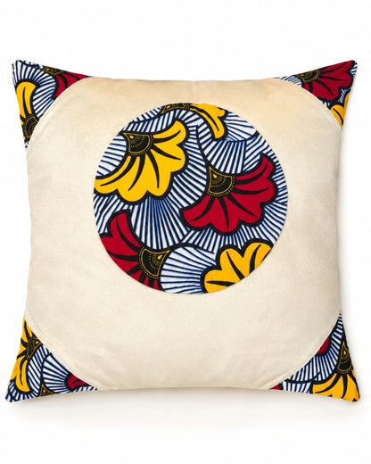 2pc African Ankara Print Throw Pillow Covers, 18"x18" Sofa Covers for Home Decor