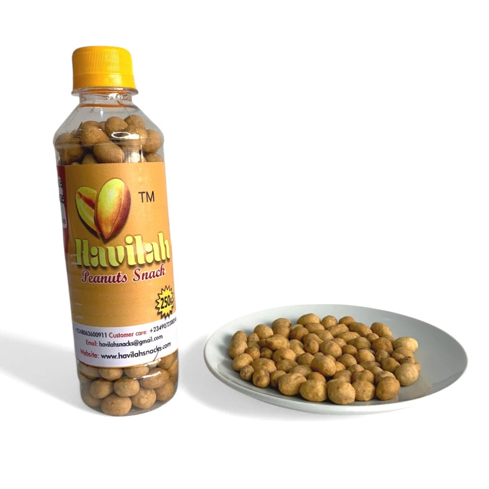 Peanuts Snack, Crunchy Flavored Munchie, Low-Carb Gourmet Coated Peanuts, 250g