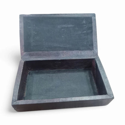 Jewelry Box, Handmade Vintage Wooden Trinket Box W Lid Treasure Chest