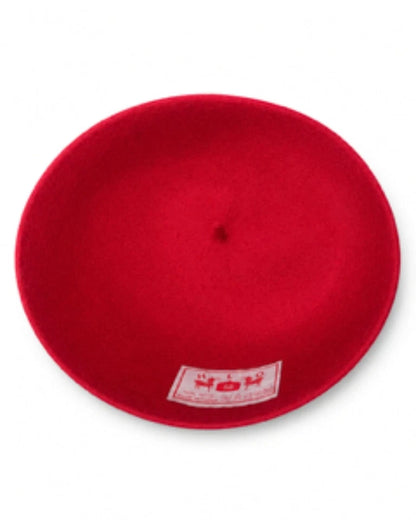 Men's Traditional Igbo Chief Red Cap Wool Felt Hat Muslim Prayer Cap