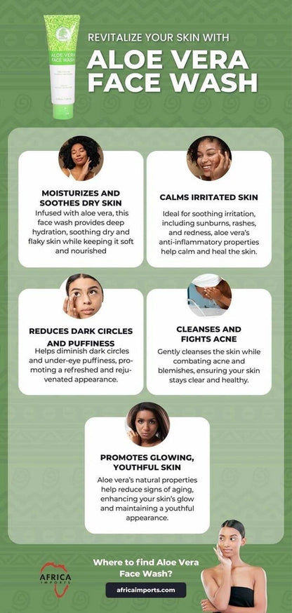 Aloe Vera Face Wash For All Skin Types (100ml)