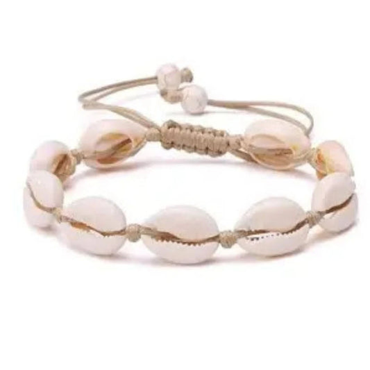 Cowrie Shell Bracelet | Beach Handmade, Adjustable, Cowrie Shell, Ankle Bracelet